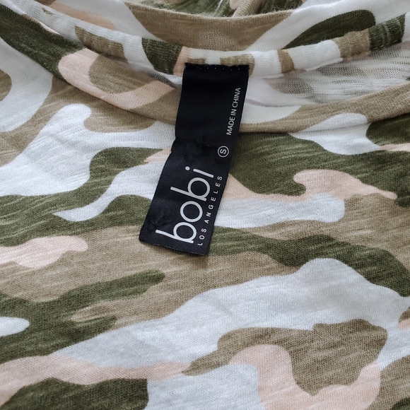 Bobi Revovle camouflage printed t shirt top blouse - Picture 7 of 8